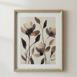Floral Art Print in Neutral Tones